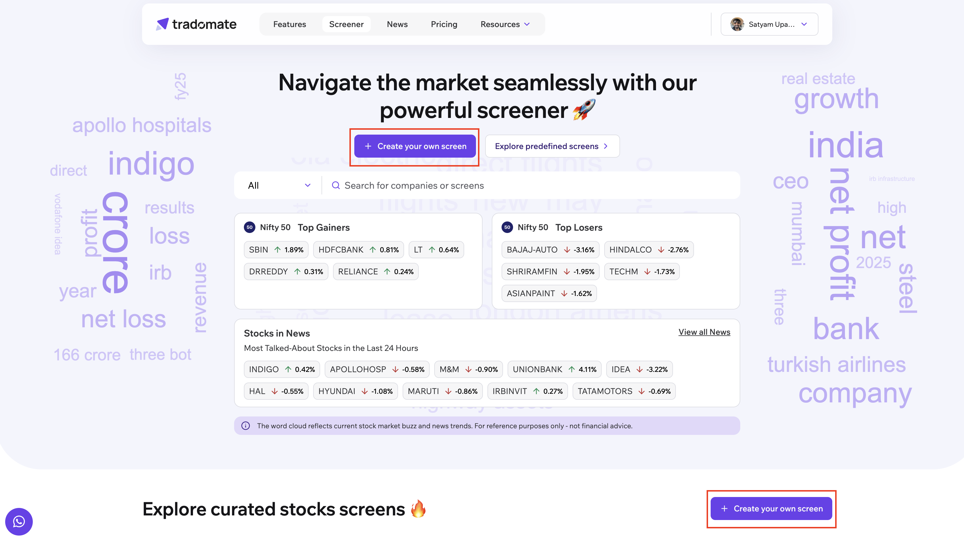 Create your Screen